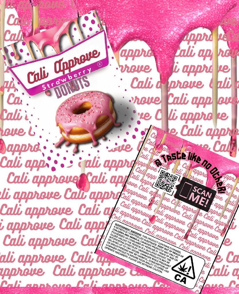 CALI APPROVE STRAWBERRY DONUTS